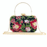 EMBROIDERED BEADING CLUTCH