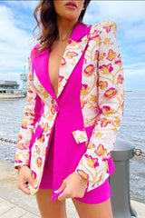 JACQUARD SUIT IN PINK
