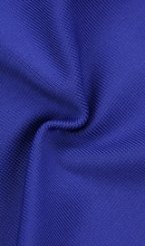 CUTOUT HALTER DRESS IN BLUE
