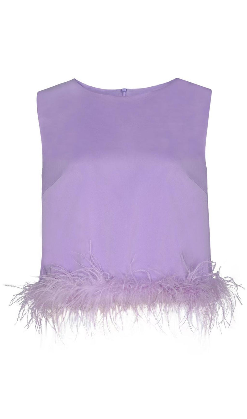 FEATHER TOPS IN LAVENDER