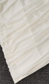 WHITE SLING BANDAGE DRESS