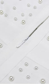 Pearl Long Sleeve Mini Bandage Dress