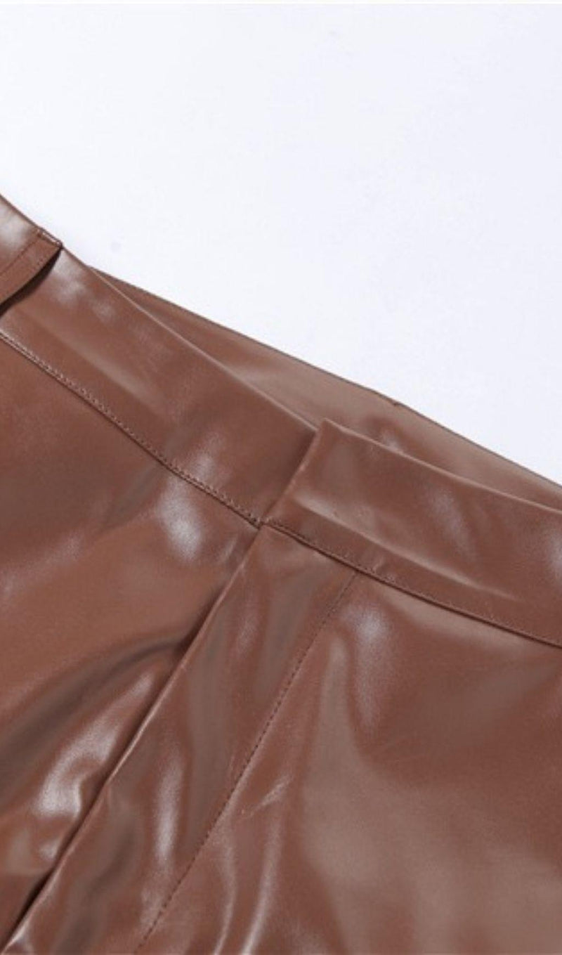 Leather fashion suit