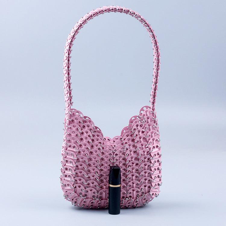 CHAINMAIL BAG IN PINK