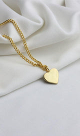 18K GOLD HEART SHAPED NECKLACE