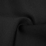 IRREGULAR BANDAGE MAXI DRESS IN BLACK