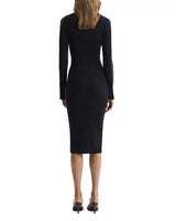 MICHELLE CONTRAST TRIM RIBBED SWEATER DRESS