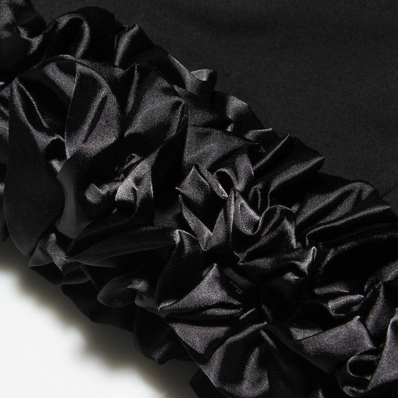 OOTD 5.22.19: Black Ruffle Hem Dress