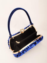 SOLID COLOR SEQUIN CLUTCH
