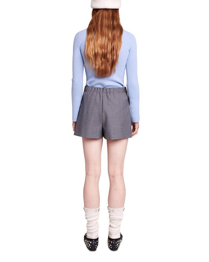 WRAP OVER-PANEL STRETCH-WOVEN SHORTS